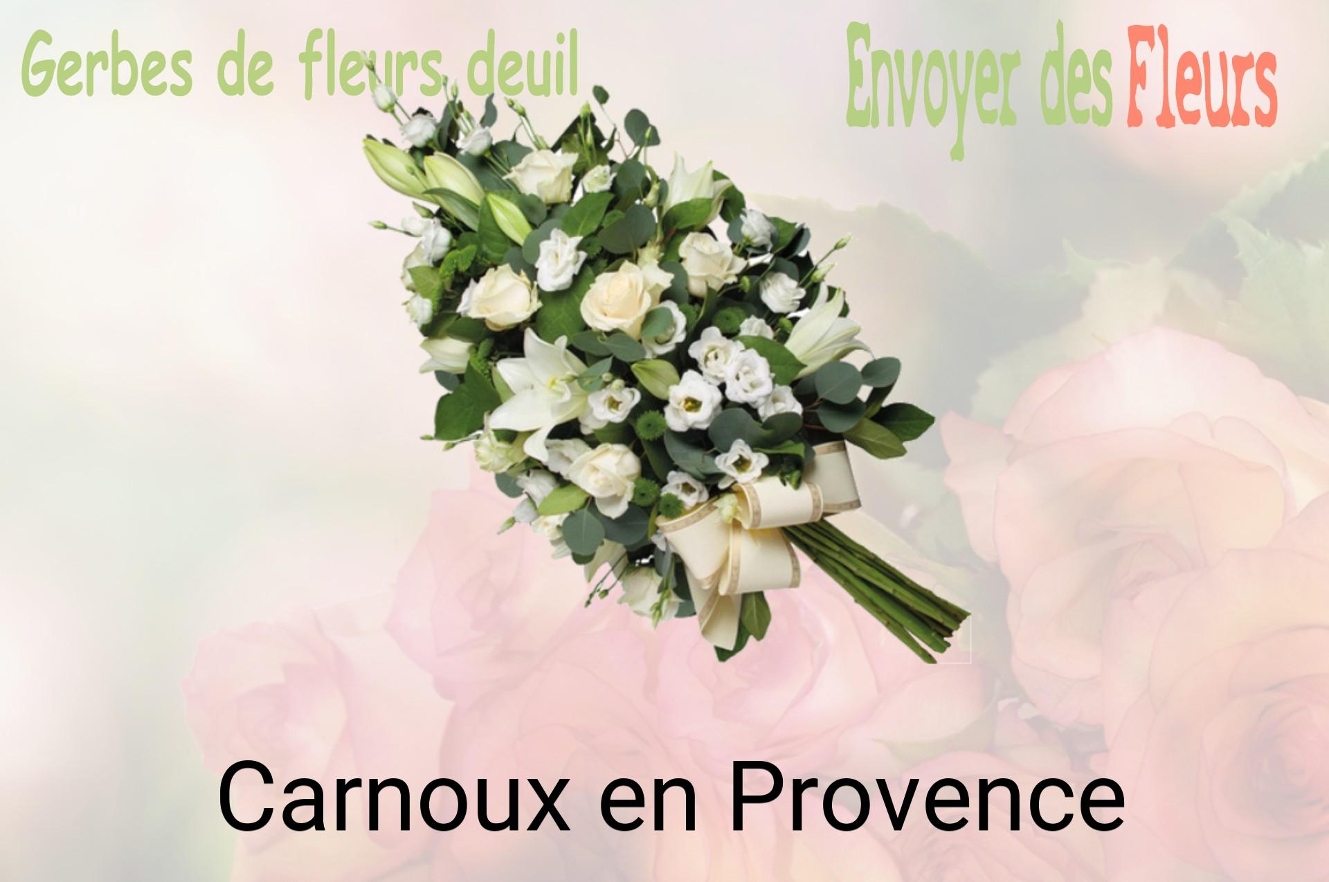 Gerbe de fleurs de deuil livrée à Carnoux-en-Provence